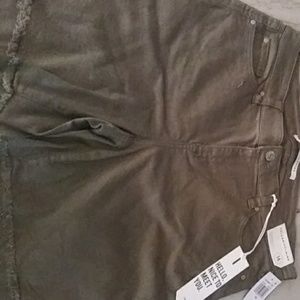 Bermuda type olive green brand new shorts